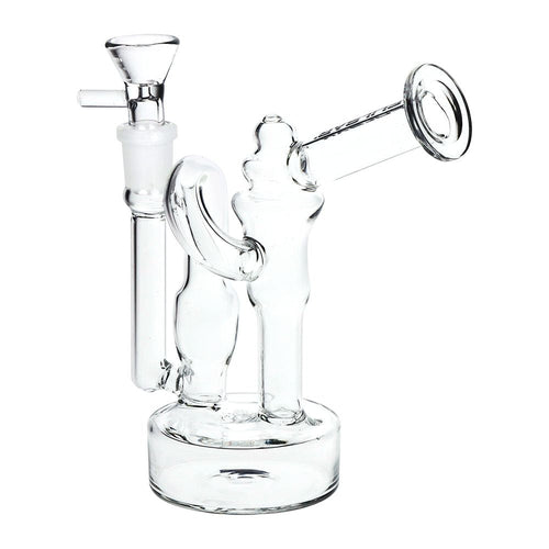 3CT BUNDLE - Pulsar Upside Down Recycler Water Pipe - 6" /14mm F / Assorted Colors