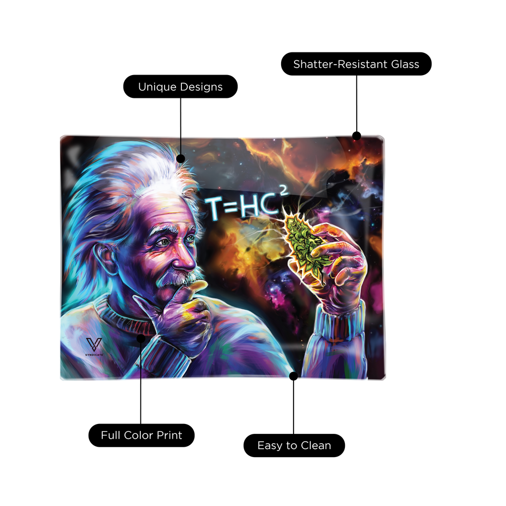 T=HC2 Black Hole Glass Rollin' Tray