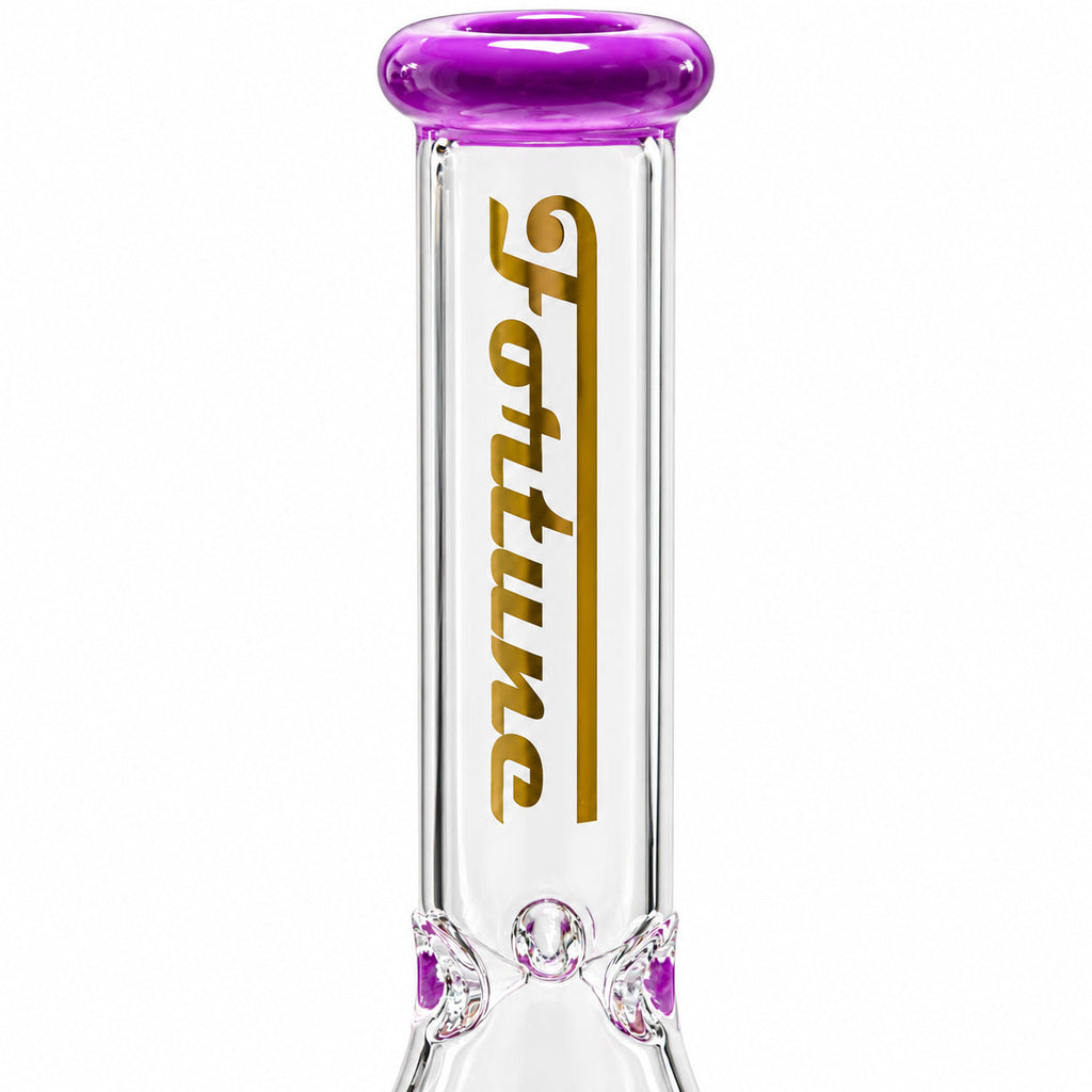 Fortune | 10" Color Accent Beaker Glass Water Pipe – 5mm